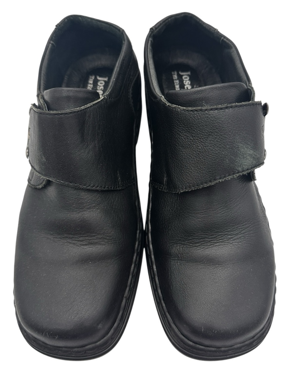 Josef Seibel Teresa Women's Black Leather Monk Strap Loafer EU 39/US 8-8.5